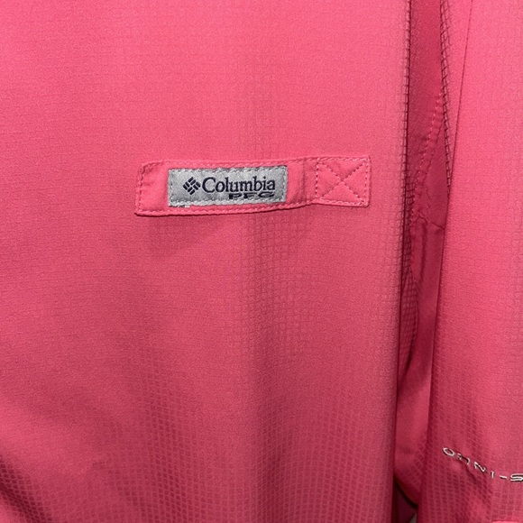 Columbia PFG Vibrant Pink Long Sleeve Shirt - Picture 3 of 6
